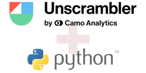 Logiciel Unscrambler et Python Traitement de données avec Unscrambler et python