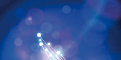 Fiber Optics Color Magical Lights - blue background