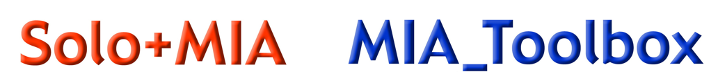 Logiciels Solo+MIA et MIA_Toolbox