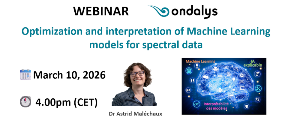 Webinar Interpretation of Machine Learning methods for spectral data